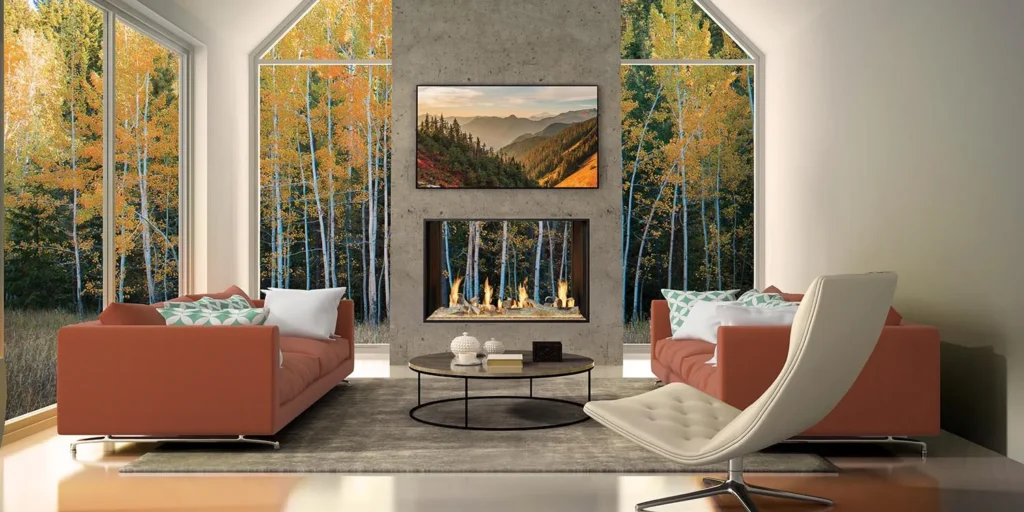 DaVinci See-Thru Linear Gas Fireplace